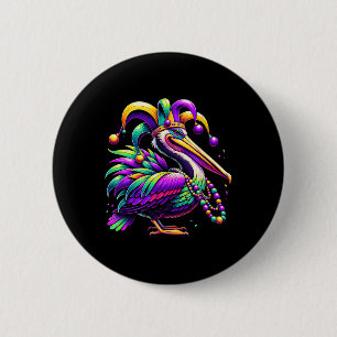 Colorful Mardi Gras Pelican Louisiana Jester Hat B Knapp