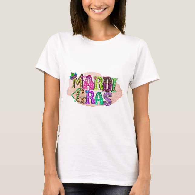 Colorful Mardi Gras t-Shirt (Framsida)