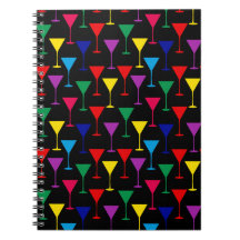 Colorful Martini Cocktail Mönster