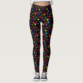 Colorful Martini Cocktail Mönster Leggings