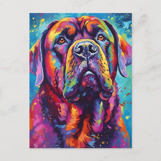 Colorful Mastiff Vykort (Framsida)