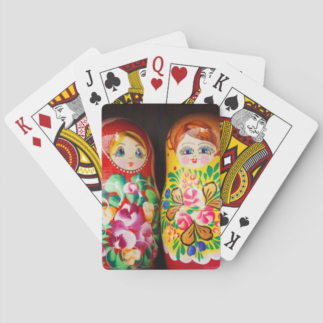 Colorful Matryoshka Dolls Casinokort (Baksidan)
