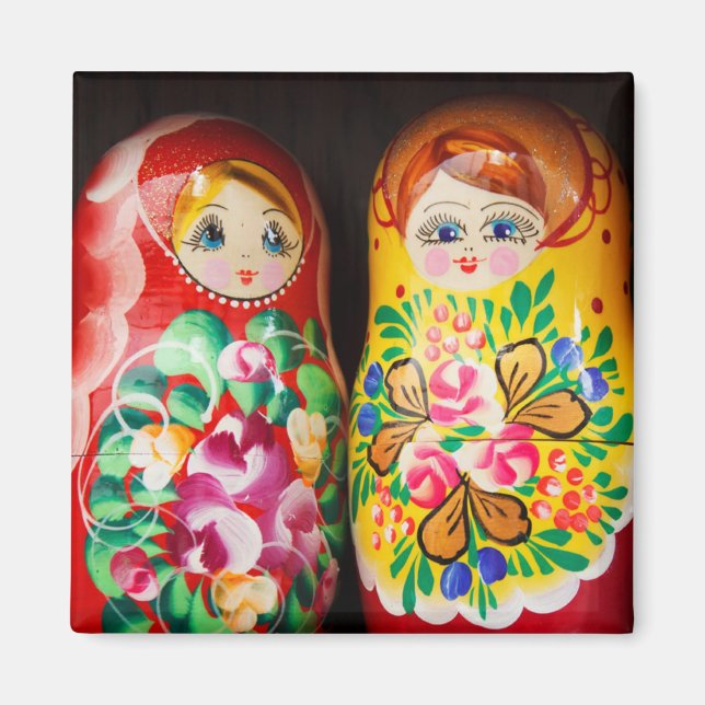 Colorful Matryoshka Dolls Magnet (Framsidan)