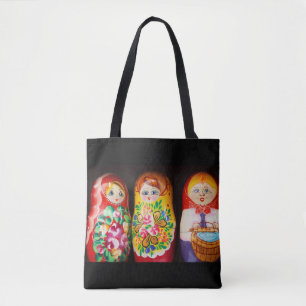 Colorful Matryoshka Dolls Tygkasse