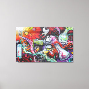 Colorful Medical Theme Graffiti Canvastryck