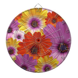 Colorful Medley of African Daisys Flowers Darttavla