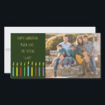 Colorful Menorah Candles Lycklig Hanukkah Julkort<br><div class="desc">Fotokortet "Colorful Menorah Candles Lycklig Hanukkah" anpassar sig genom att lägga till ditt eget foto och ersätta text med ditt eget. Anpassa text med ditt favoritteckensnitt stil, storlekt och färg. Ändra bakgrund färg för att anpassa. Ljusen kan flyttat och storleksändras. Storlek: 8 x 4 tum dina speciella ögonblick med kära...</div>