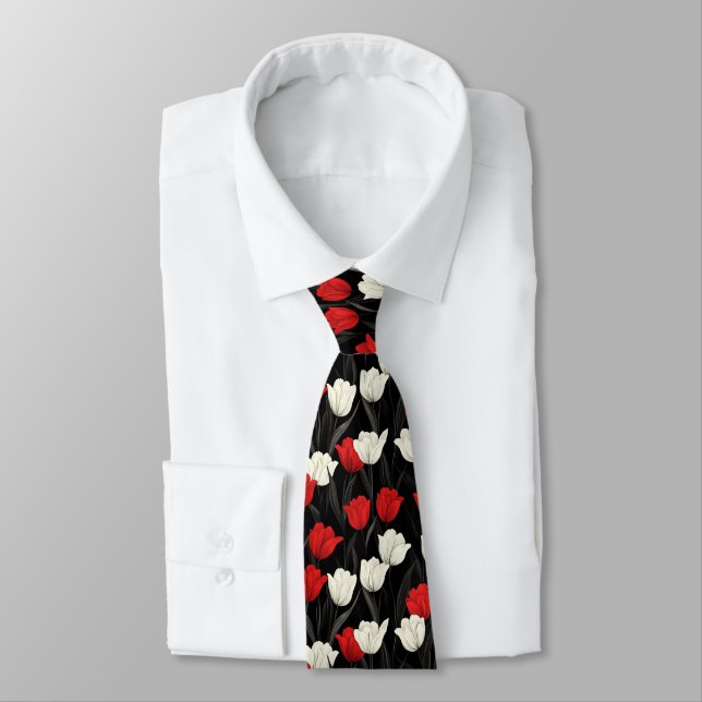 Colorful Menswear Ties Tulip Flower Slips (Bunden)