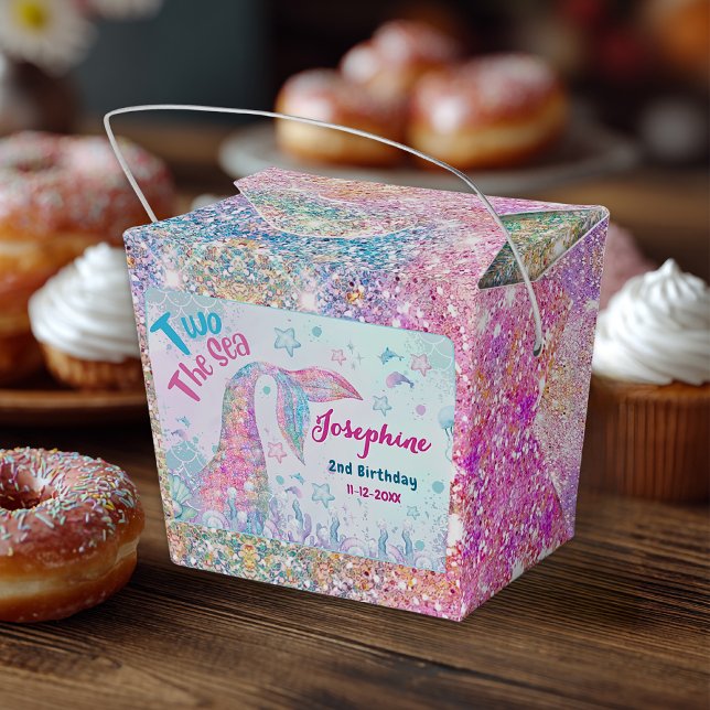 Colorful Mermaid Second birthday take out Presentaskar (Skapare uppladdad)