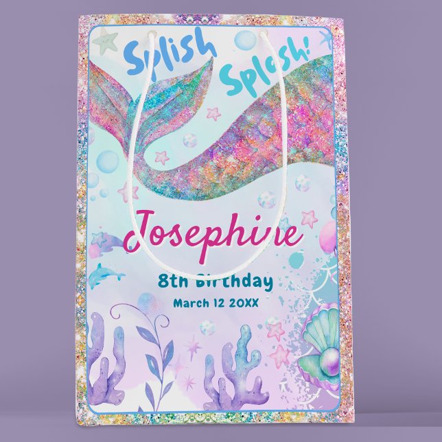 Colorful Mermaid whimsical birthday (Skapare uppladdad)