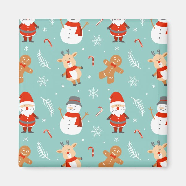 Colorful Merry and Bright jul 2023 Family Ho Magnet (Framsidan)