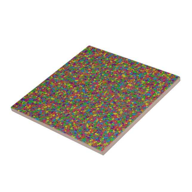 Colorful Metall Stars CERAMIC TILE Kakelplatta (Sidan)