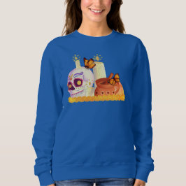 Colorful Mexican Day of the dead Sugar Skull T Shirt