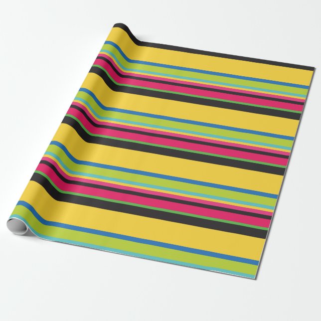 Colorful Mexican Fiesta Presentpapper (Utrullad)