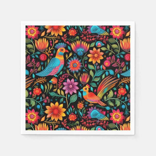 Colorful Mexican mönster Pappersservett (Framsidan)