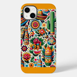 Colorful Mexican Repetitve Mönster Design