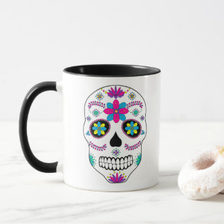 Colorful Mexican Sugar Skull Mugg