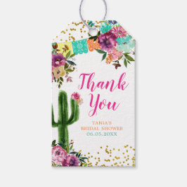 Colorful Mexican Taco om Kärlek Tack Märkre Presentetikett