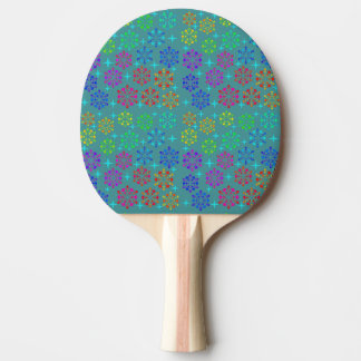 Colorful Mid Century Retro Pattern Art Design Pingisracket