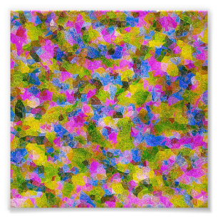 COLORFUL MODERN ABSTRAKT ART FOTOTRYCK