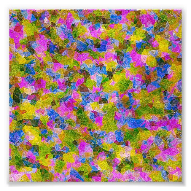 COLORFUL MODERN ABSTRAKT ART FOTOTRYCK (Framsidan)