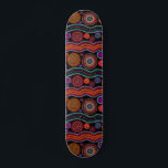 Colorful Modern Australian Dot Art Tribal Mönster Mini Skateboard Bräda 18,5 Cm<br><div class="desc">Den här moderna designen har en färgstark målad stampunkt mönster i skarp orange,  lila,  grönt,  turkos och vitt på svart bakgrund #tribal #australian #australian #sport #roligt #gifts #giftsforhim #giftsforher #skateboarding #skateboard #skateboard #skater # #outdoor #stil #trendig</div>