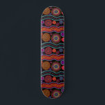 Colorful Modern Australian Dot Art Tribal Mönster Mini Skateboard Bräda 18,5 Cm<br><div class="desc">Den här moderna designen har en färgstark målad stampunkt mönster i skarp orange,  lila,  grönt,  turkos och vitt på svart bakgrund #tribal #australian #australian #sport #roligt #gifts #giftsforhim #giftsforher #skateboarding #skateboard #skateboard #skater # #outdoor #stil #trendig</div>