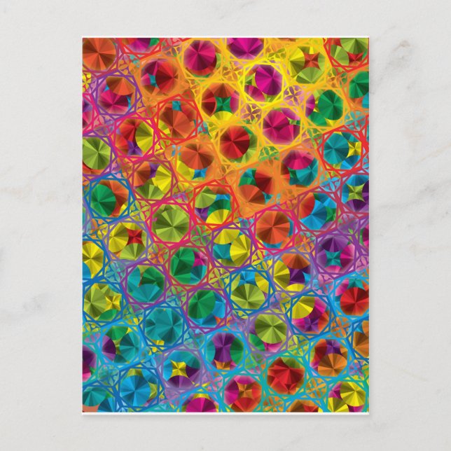 Colorful Mönster Creation "Sinbad's Treasure" Vykort (Framsida)