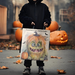 Colorful Monster Halloween Candy Tygkasse