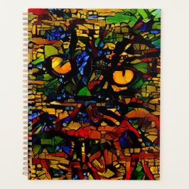 Colorful Mosaic Cat Art Prin