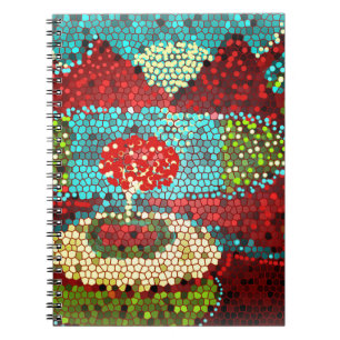 Colorful Mosaic Lanscape Anteckningsbok