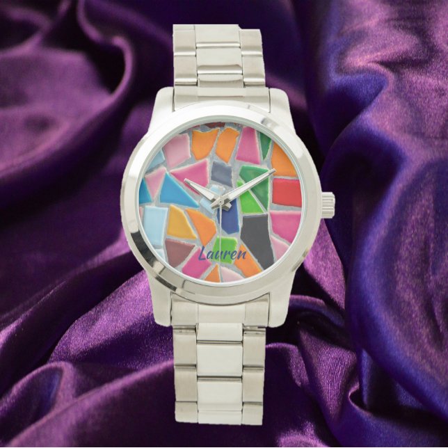 Colorful Mosaic Mönster Armbandsur (Skapare uppladdad)