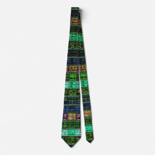 Colorful Mosaic Mönster Burlap Rustic #19 Slips