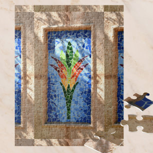 Colorful Mosaic Tile Lily Pussel