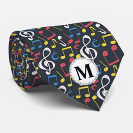 Colorful Multifärgad Music Note Monogram Musician Slips