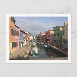 Colorful Murano, Venedig Borderade Postcard Vykort