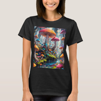 Colorful Mushroom Forest T Shirt
