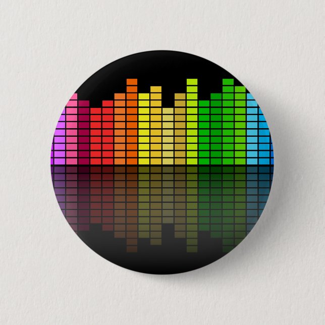 Colorful Music Equalizer w/Reflection, Coola Techn Knapp (Framsida)