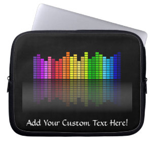 Colorful Music Equalizer w/Reflection, Coola Techn Laptop Sleeve