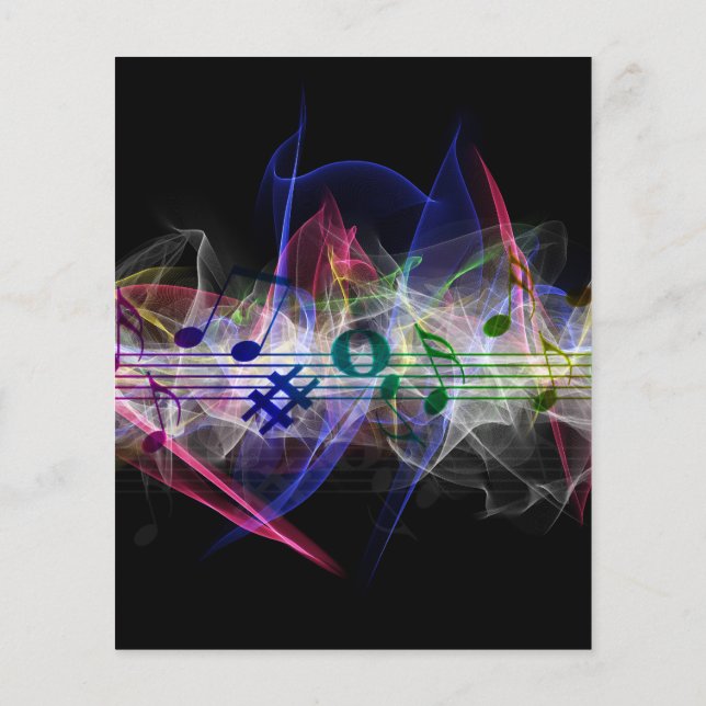Colorful Music Stil Flygblad (Baksidan)