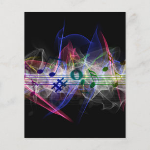 Colorful Music Stil Flygblad