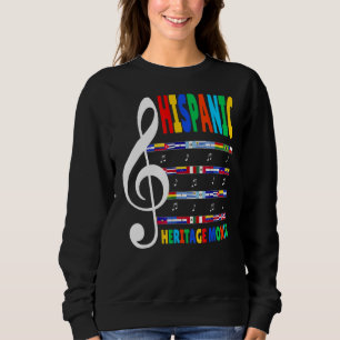 Colorful Music Teacher Kid National Hispanic Heri T Shirt