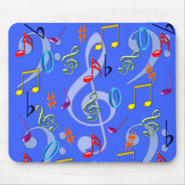 Colorful Musik noter Mousepad II Musmatta