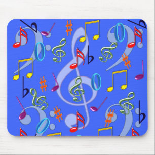 Colorful Musik noter Mousepad II Musmatta