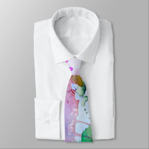 Colorful Musik noter Music Design Necktie Slips