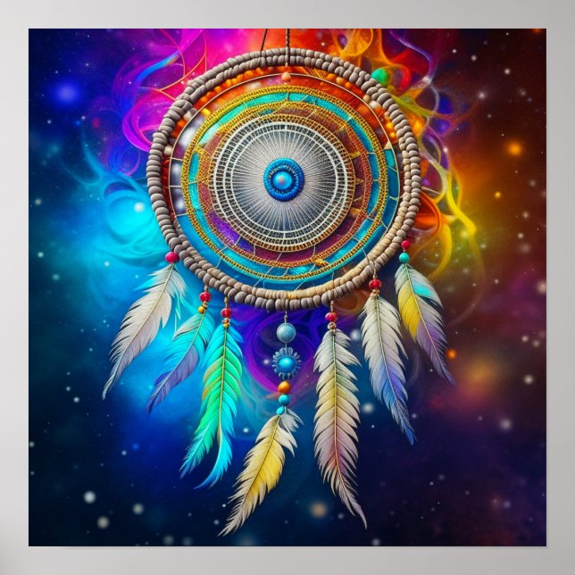 Colorful Mystical Dreamcatcher Poster (Framsidan)