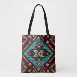 Colorful Navajo Indian stambal mönster Tote Bag Tygkasse