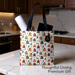 Colorful Neighborhood Houses Realtor Tygkasse