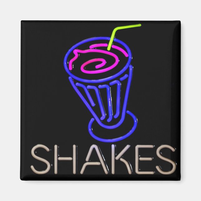 Colorful Neon Milkskakca Magnet (Framsidan)