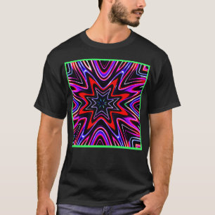 Colorful Neon Vibes Mönster T Shirt